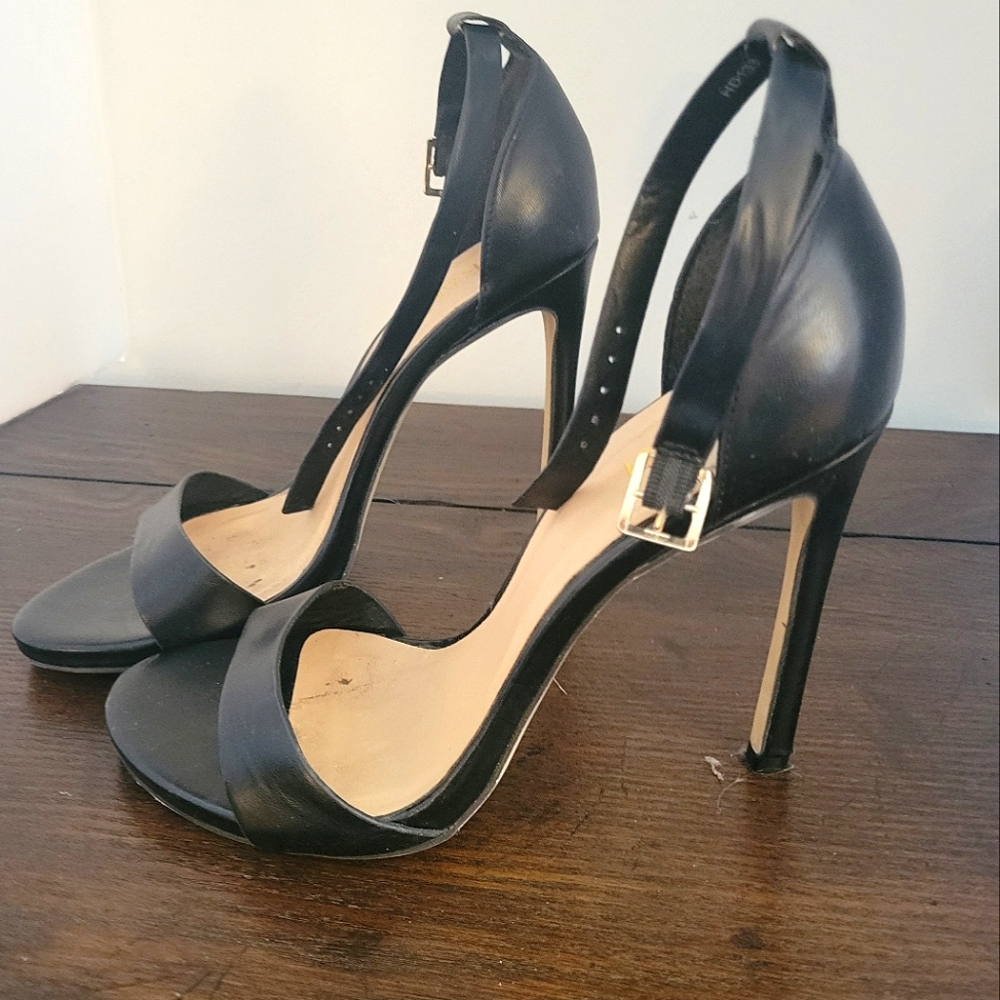 Black Strap Heels